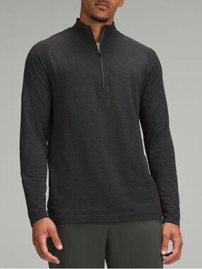 Lululemon Surge Men’s XL 1/2 Zip Long Sleeve Athletic Shirt Black